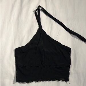 Prince Black Sleeveless Asymmetrical Tank Top